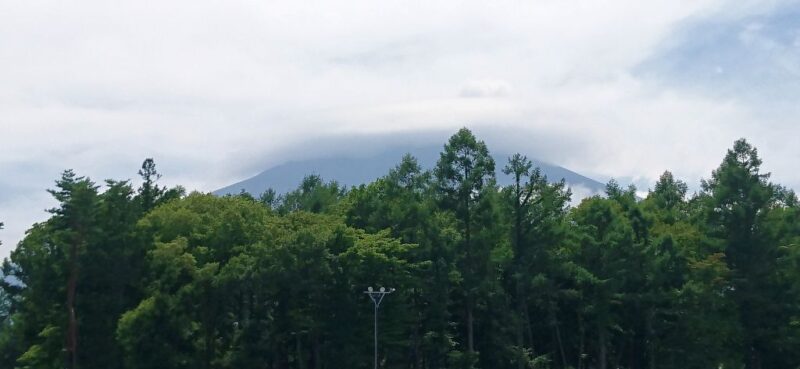 北麓公園からの富士山の眺め