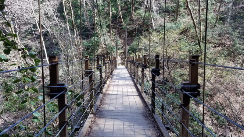 高尾山4号路の吊り橋